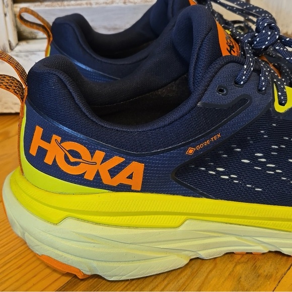 HOKA CHALLENGER ATR 6 GTX Blue / Green / Yellow / Orange Men's Sz 11 - Picture 6 of 14